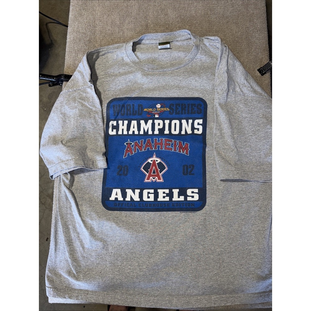 Vintage Timberland Anaheim Angels - 2002 World Series T-Shirt Size XXL